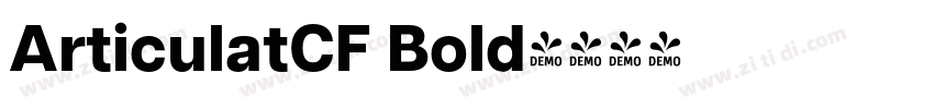 ArticulatCF Bold字体转换